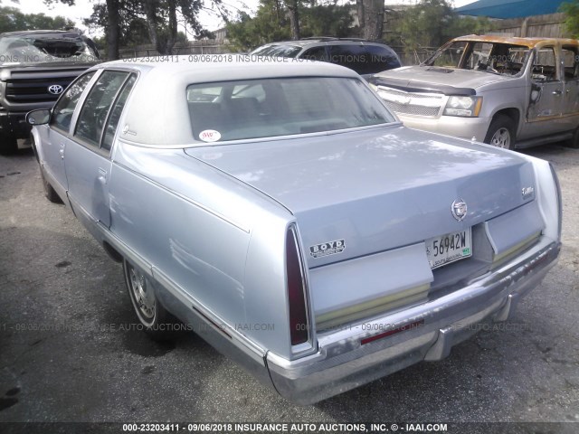 1G6DW52PXSR713285 - 1995 CADILLAC FLEETWOOD BROUGHAM BLUE photo 3