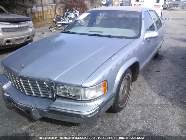 1G6DW52PXSR713285 - 1995 CADILLAC FLEETWOOD BROUGHAM BLUE photo 6