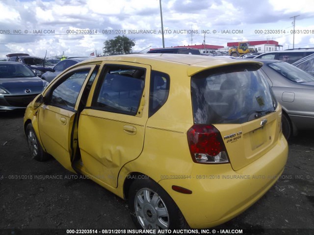 KL1TJ626X4B194844 - 2004 CHEVROLET AVEO LS YELLOW photo 3