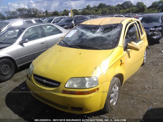 KL1TJ626X4B194844 - 2004 CHEVROLET AVEO LS YELLOW photo 6