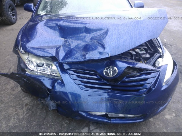 4T1BE46K87U044109 - 2007 TOYOTA CAMRY NEW GENERAT CE/LE/XLE/SE BLUE photo 6