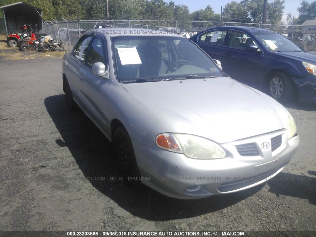 KMHJF35F2YU953195 - 2000 HYUNDAI ELANTRA GLS SILVER photo 1