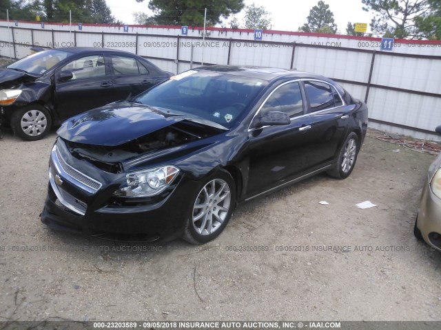 1G1ZE5E06CF113265 - 2012 CHEVROLET MALIBU LTZ 黑色 照片 2