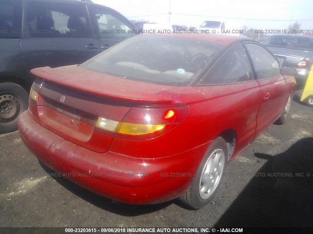1G8ZH127XVZ230514 - 1997 SATURN SC2 RED photo 4