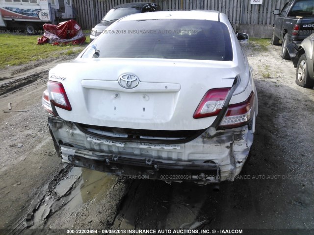4T1BF3EK0BU692545 - 2011 TOYOTA CAMRY SE/LE/XLE თეთრი ფოტო 6