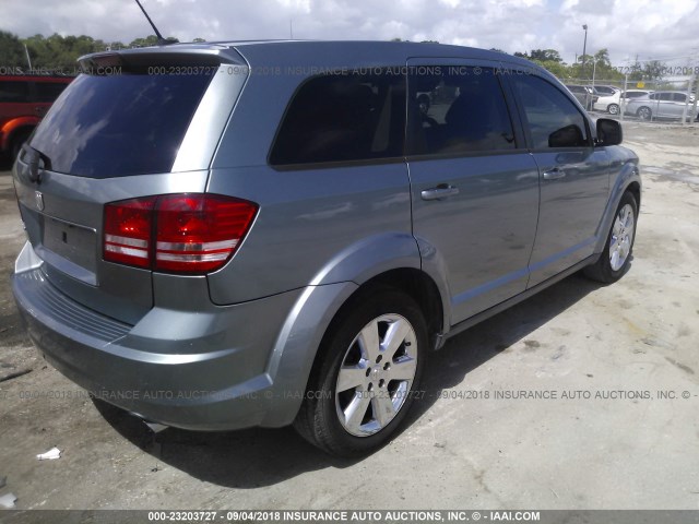 3D4GG57V79T159528 - 2009 DODGE JOURNEY SXT SILVER photo 4