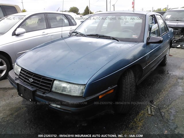 1G1LT54G3LY261212 - 1990 CHEVROLET CORSICA LT BLUE photo 2