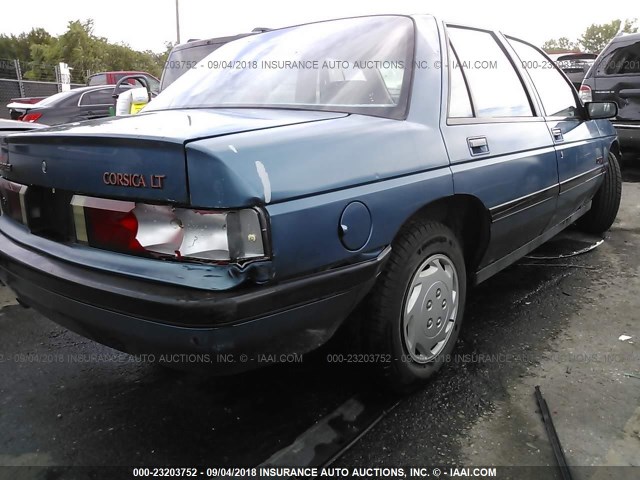 1G1LT54G3LY261212 - 1990 CHEVROLET CORSICA LT BLUE photo 4