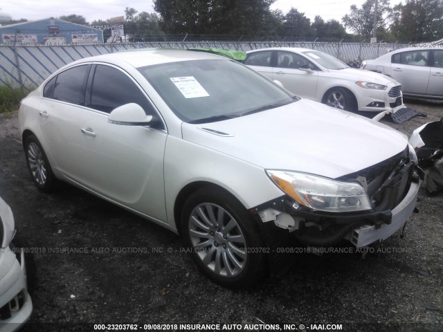 2G4GS5EV2D9175495 - 2013 BUICK REGAL PREMIUM WHITE photo 1