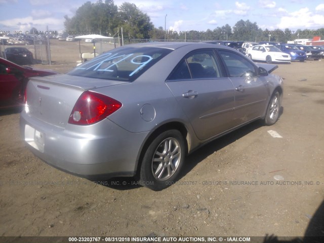 1G2ZG558564109445 - 2006 PONTIAC G6 SE1 SILVER photo 4