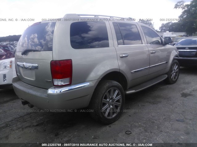 1A8HX58218F112678 - 2008 CHRYSLER ASPEN LIMITED TAN photo 4