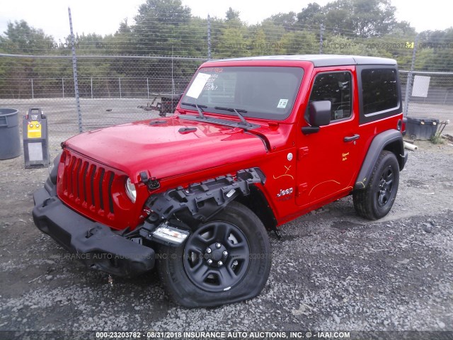 1C4GJXAG7JW160729 - 2018 JEEP WRANGLER SPORT 红色 照片 6