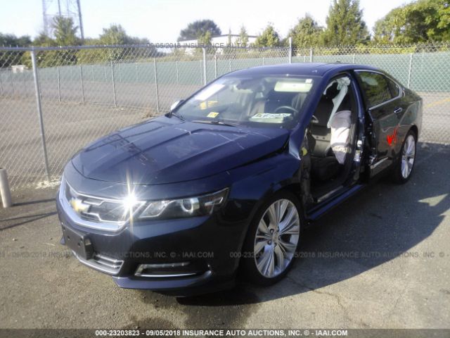 1G1145S33HU136407 - 2017 CHEVROLET IMPALA PREMIER Dark Blue photo 2