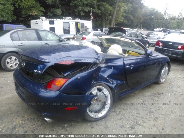 JTHFN48Y420029855 - 2002 LEXUS SC 430 BLUE photo 4