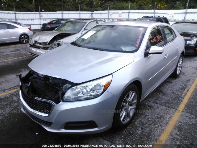 1G11C5SL7FF111403 - 2015 CHEVROLET MALIBU 1LT ვერცხლისფერი ფოტო 2