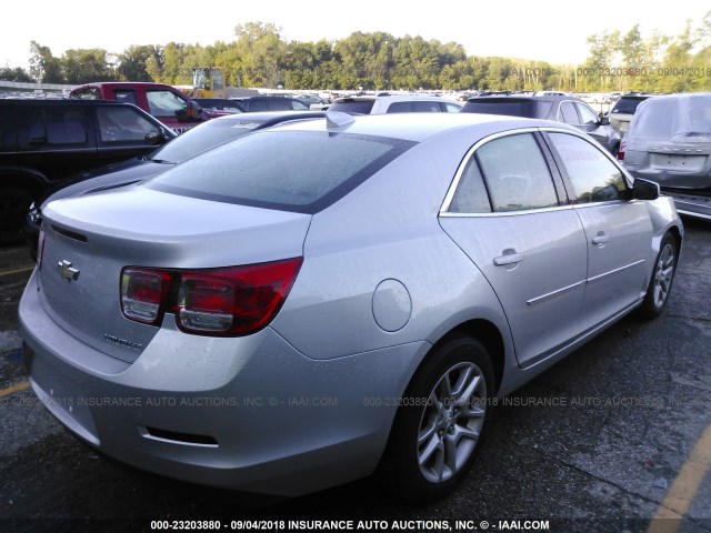 1G11C5SL7FF111403 - 2015 CHEVROLET MALIBU 1LT ვერცხლისფერი ფოტო 4