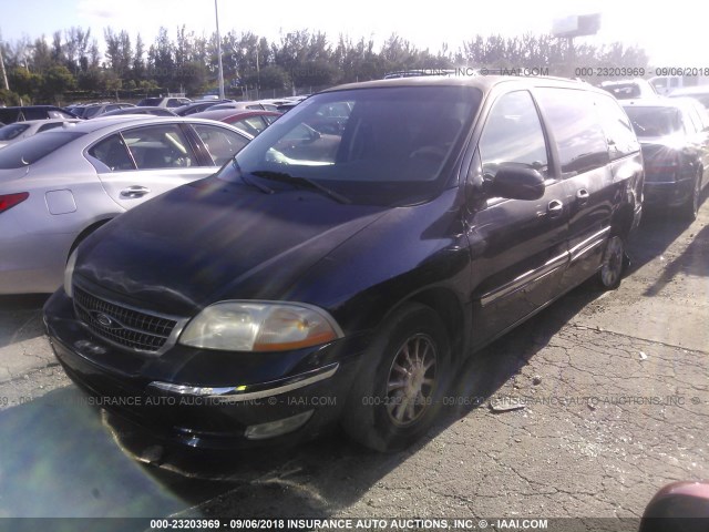 2FMZA5243YBB24366 - 2000 FORD WINDSTAR SE Dark Blue photo 2