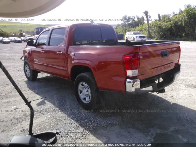 3TMAZ5CN9GM006465 - 2016 TOYOTA TACOMA DBL CAB/SR5/TRD SPORT/OR ORANGE photo 3