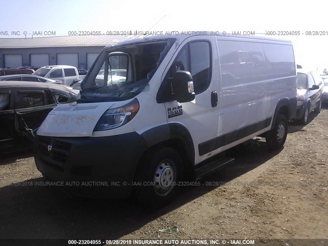 3C6TRVAGXGE105603 - 2016 RAM PROMASTER 1500 1500 STANDARD WHITE photo 2