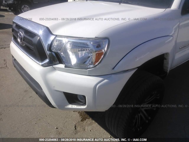 5TFKU4HN8DX002998 - 2013 TOYOTA TACOMA DBL CAB PRERUNNER LNG BED WHITE photo 6