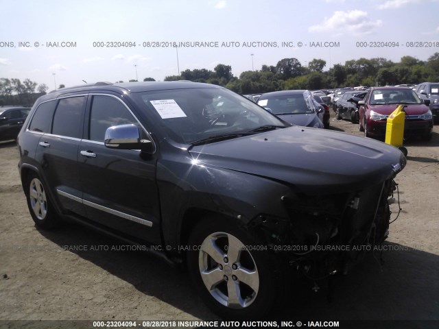 1C4RJFCT5CC156261 - 2012 JEEP GRAND CHEROKEE OVERLAND BLACK photo 1