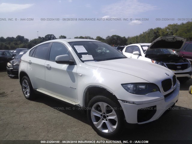 5UXFG2C55E0H10254 - 2014 BMW X6 XDRIVE35I WHITE photo 1