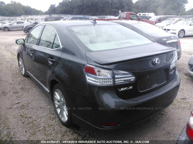 JTHBB1BA3A2021346 - 2010 LEXUS HS 250H GRAY photo 3