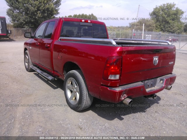 1D7RV1GT9AS216553 - 2010 DODGE RAM 1500 RED photo 3