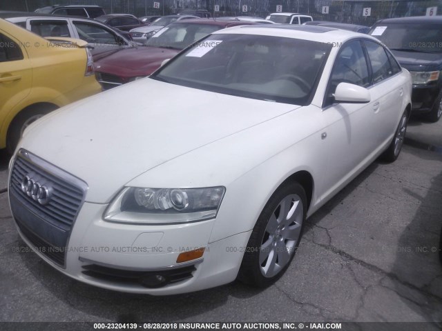 WAUDG74F75N101676 - 2005 AUDI A6 3.2 QUATTRO WHITE photo 2