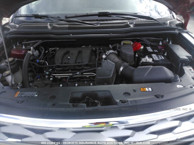 1FM5K8F89JGA20022 - 2018 FORD EXPLORER LIMITED 红色 照片 10