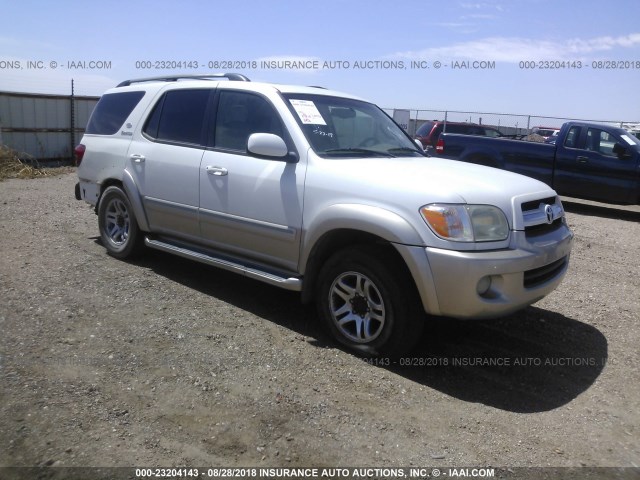 5TDBT48A45S254335 - 2005 TOYOTA SEQUOIA LIMITED WHITE photo 1