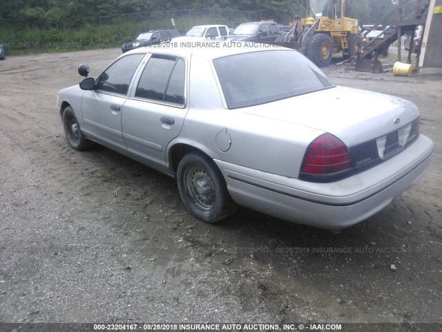 2FAFP71W7YX160302 - 2000 FORD CROWN VICTORIA POLICE INTERCEPTOR SILVER photo 3