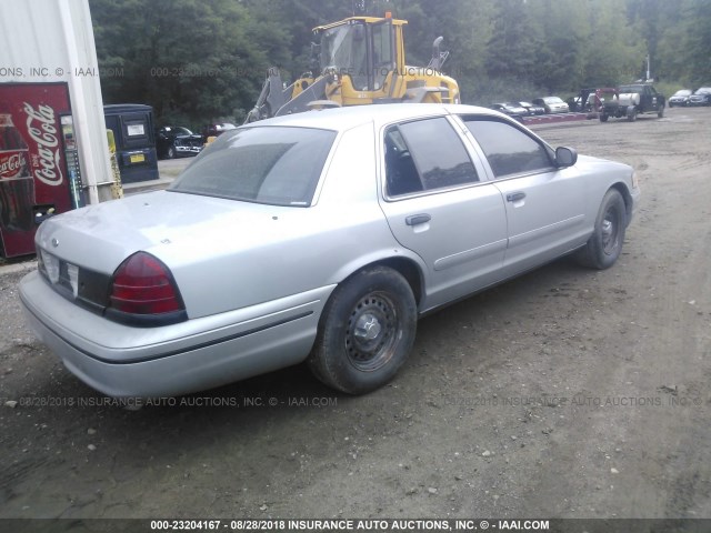 2FAFP71W7YX160302 - 2000 FORD CROWN VICTORIA POLICE INTERCEPTOR SILVER photo 4