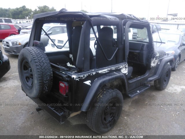 1J4FA39S26P744125 - 2006 JEEP WRANGLER X BLACK photo 4