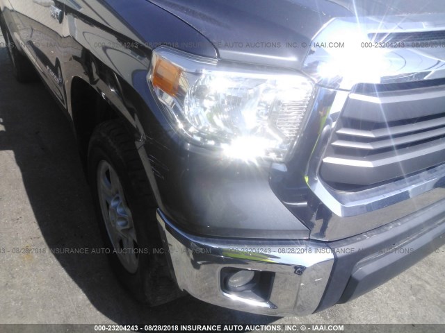 5TFUY5F12EX334441 - 2014 TOYOTA TUNDRA DOUBLE CAB SR/SR5 GRAY photo 6