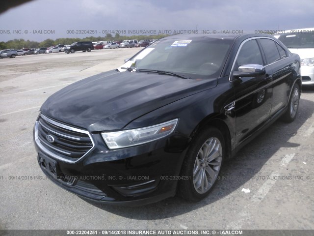 1FAHP2F8XDG211698 - 2013 FORD TAURUS LIMITED BLACK photo 2