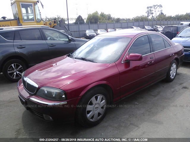 1LNHM86S74Y603271 - 2004 LINCOLN LS Qırmızı foto 2