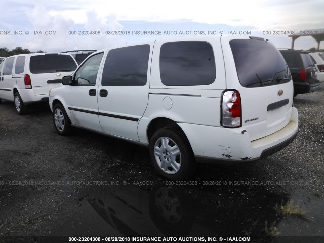 1GBDV13187D185225 - 2007 CHEVROLET UPLANDER INCOMPLETE 白色 照片 3