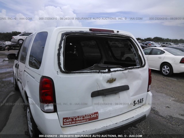 1GBDV13L06D246731 - 2006 CHEVROLET UPLANDER INCOMPLETE 白色 照片 6