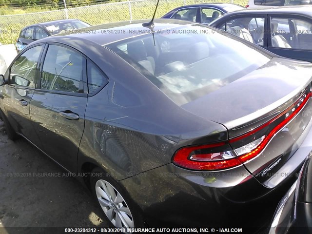 1C3CDFDH7ED755123 - 2014 DODGE DART SE AERO GRAY photo 3