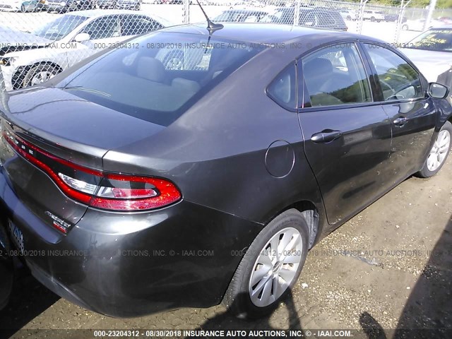 1C3CDFDH7ED755123 - 2014 DODGE DART SE AERO GRAY photo 4