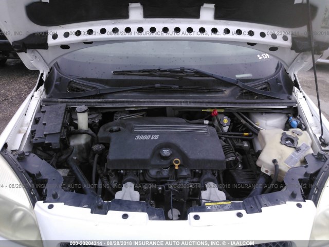 1GBDV13137D185309 - 2007 CHEVROLET UPLANDER INCOMPLETE WHITE photo 10