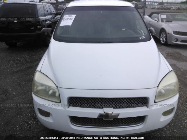 1GBDV13137D185309 - 2007 CHEVROLET UPLANDER INCOMPLETE WHITE photo 6