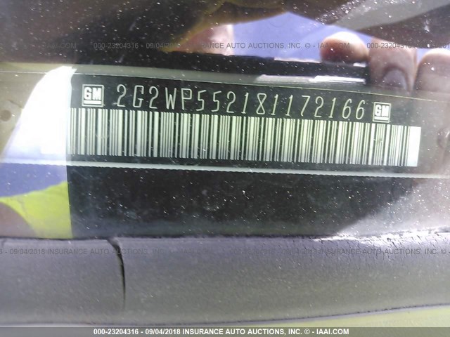 2G2WP552181172166 - 2008 PONTIAC GRAND PRIX Ağ foto 9