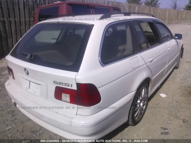 WBADS43452GD86345 - 2002 BMW 525 IT AUTOMATIC WHITE photo 4