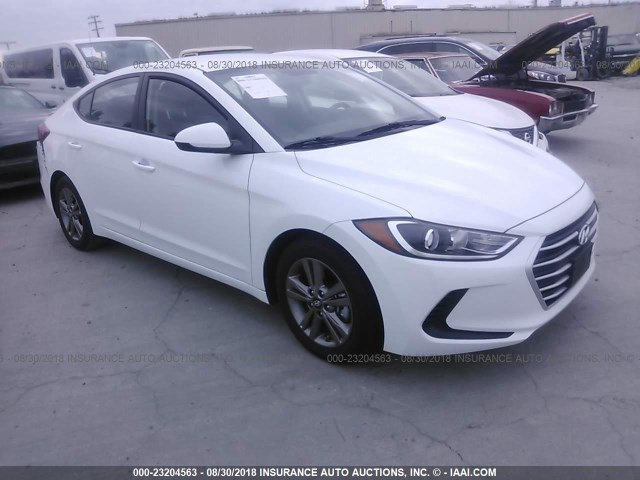 5NPD84LF4JH290796 - 2018 HYUNDAI ELANTRA SEL/VALUE/LIMITED WHITE photo 1