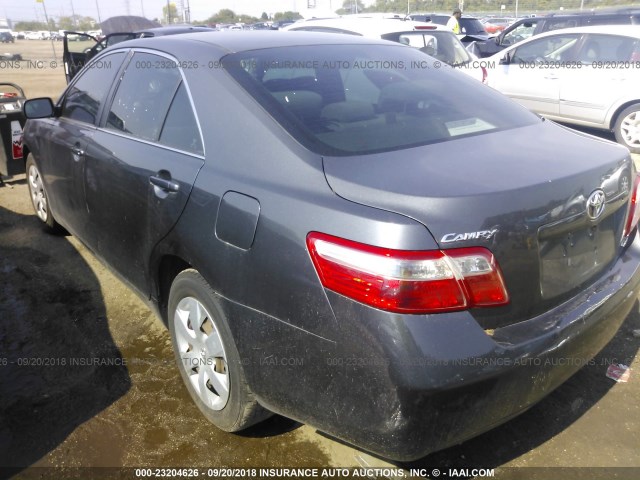 4T1BE46K87U547123 - 2007 TOYOTA CAMRY NEW GENERAT CE/LE/XLE/SE GRAY photo 3