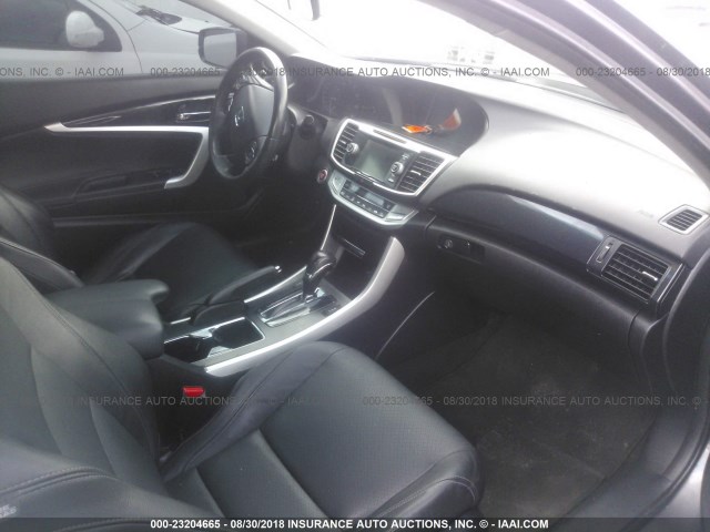 1HGCT2B8XDA005095 - 2013 HONDA ACCORD EXL GRAY photo 5