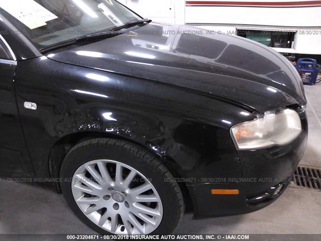 WAUDF78E26A136235 - 2006 AUDI A4 2.0T QUATTRO BLACK photo 6