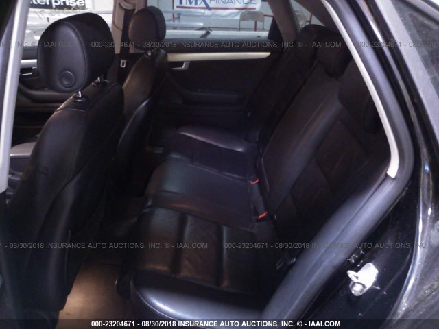 WAUDF78E26A136235 - 2006 AUDI A4 2.0T QUATTRO BLACK photo 8